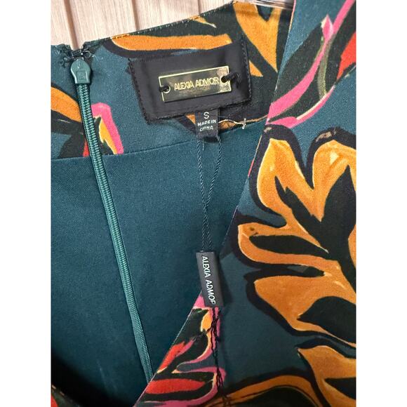 ALEXIA ADMOR Ocean Flare Sleeve Midi Dress In Multi Size S - Picture 6 of 14